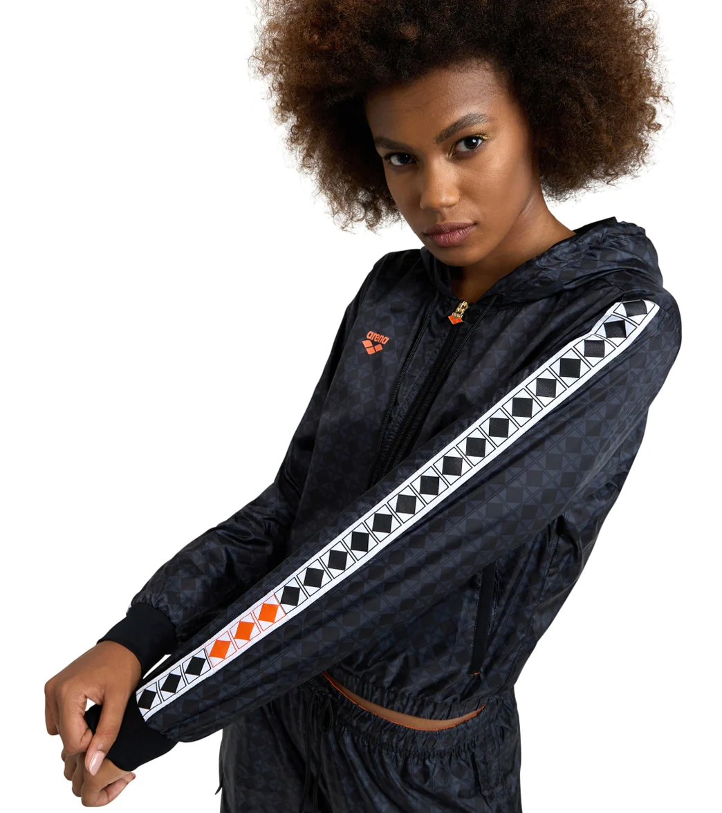 Arena Woman's 50th Anniversary Cropped Hooded Jacket - Image 3