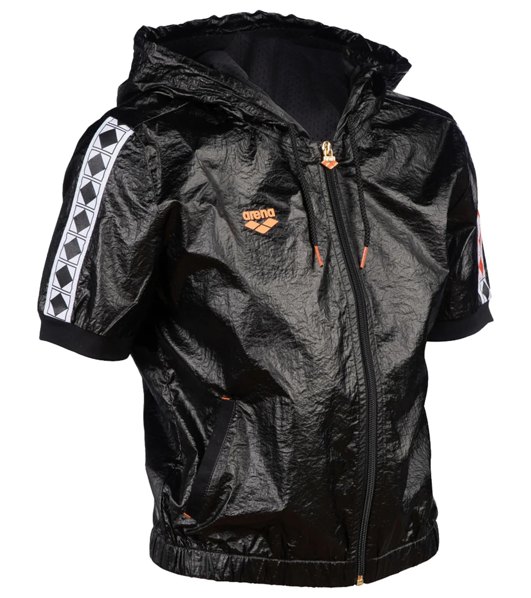 Arena Women's 50th Anniversary Black Hooded Jacket - Image 7