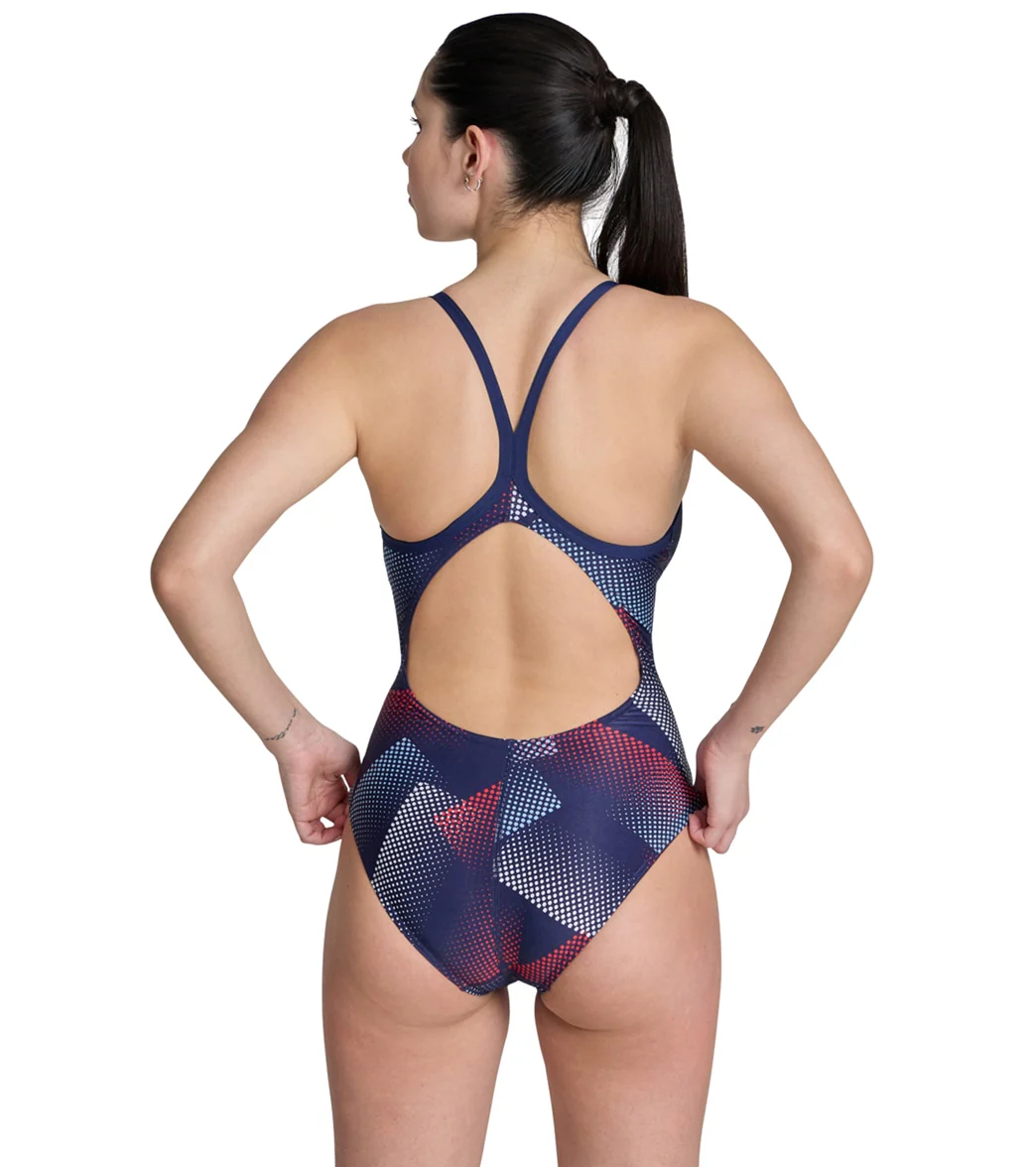 Arena Women's Halftone Lightdrop Back One Piece Swimsuit - Image 46