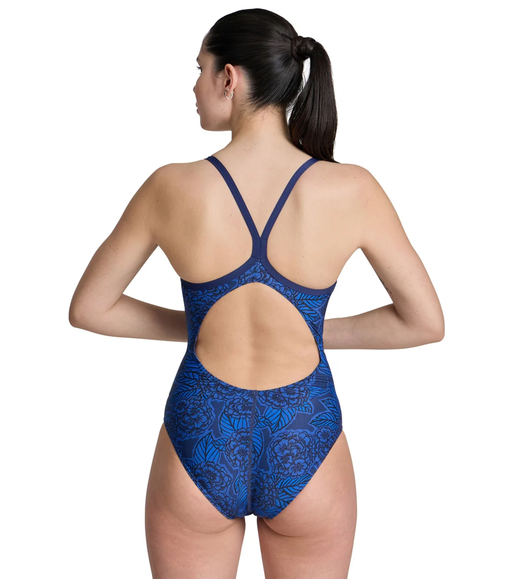 Arena Women's Hydrangea Bouquet Light Drop Back One Piece Swimsuit - Image 10