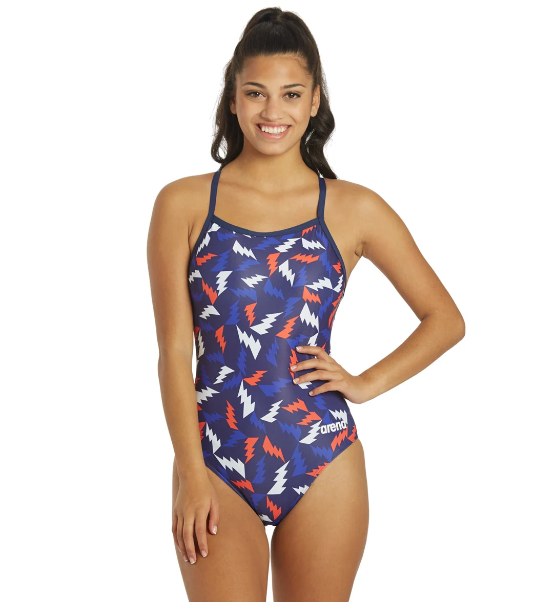 Arena Women's Lightning Colors Light Drop Back One Piece Swimsuit - Image 13