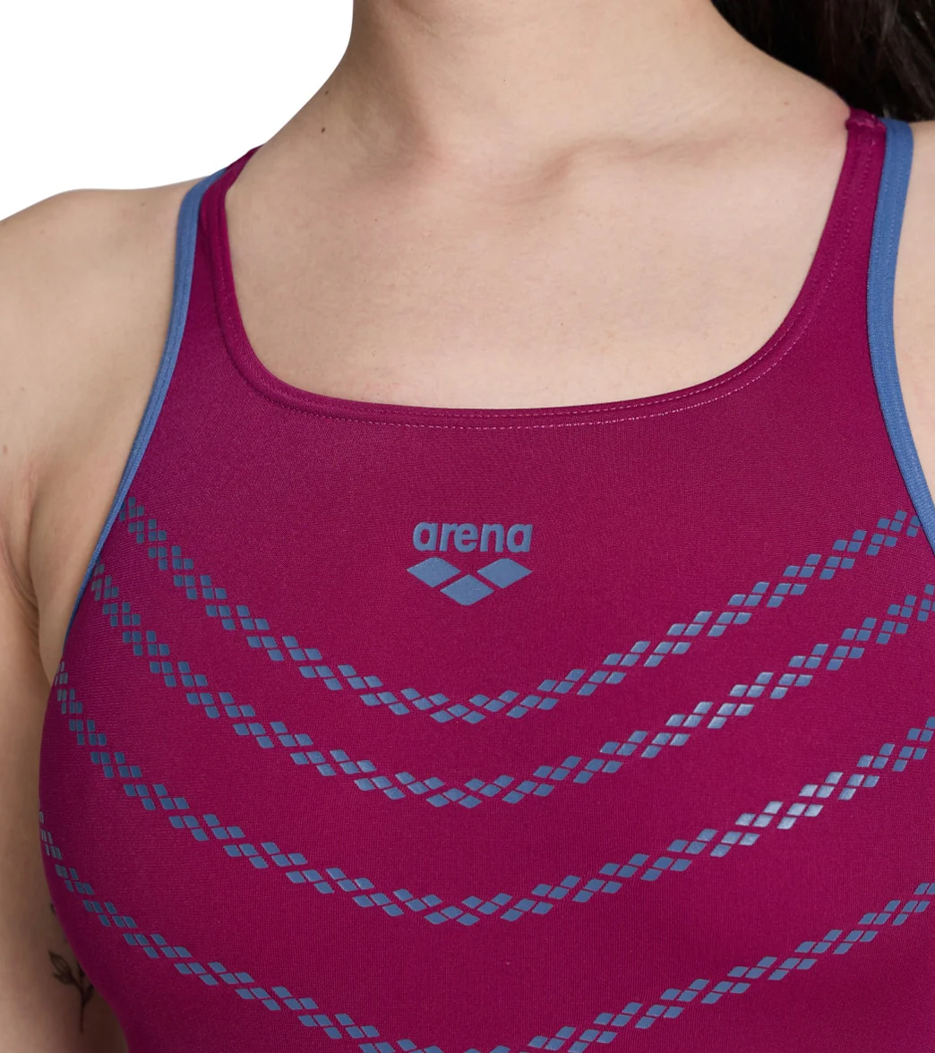 Arena Women's Losange V Pro Back One Piece Swimsuit - Image 18