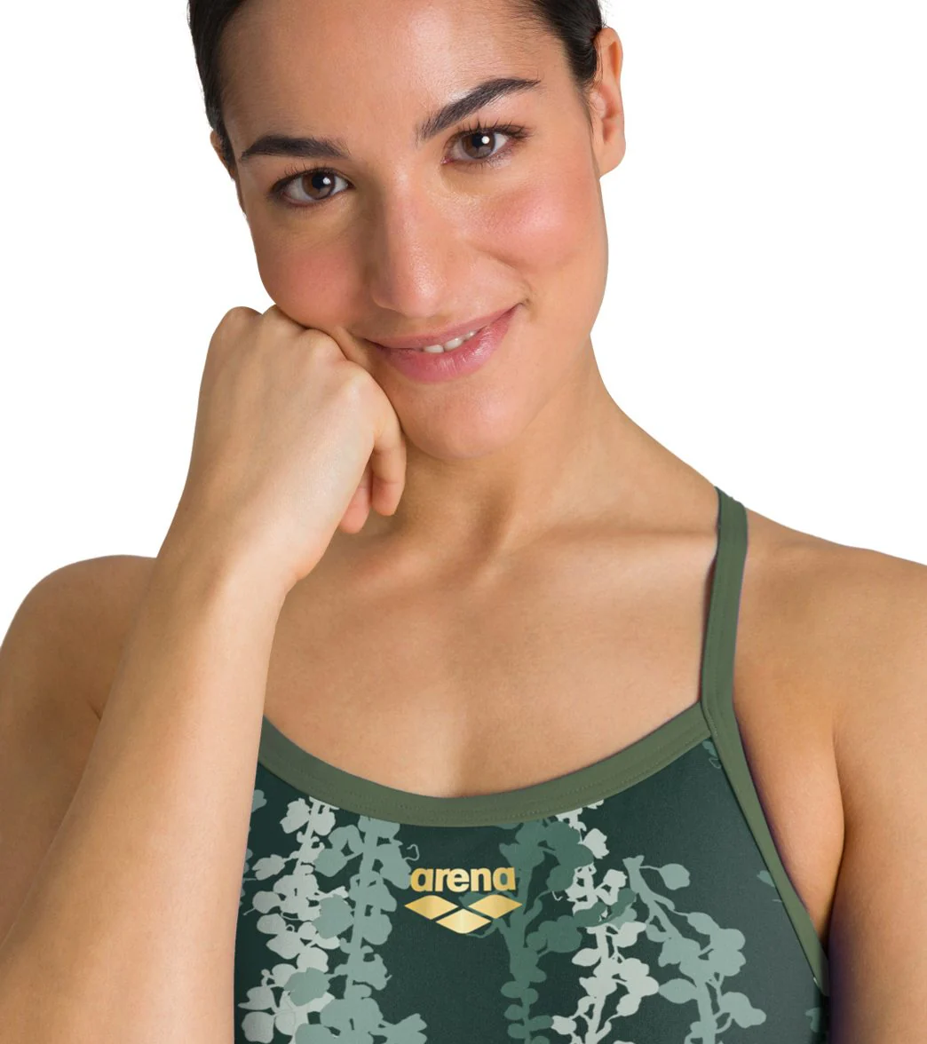 Arena Women's Lydia Jacoby Seaweed Challenge Back One Piece Swimsuit - Image 7