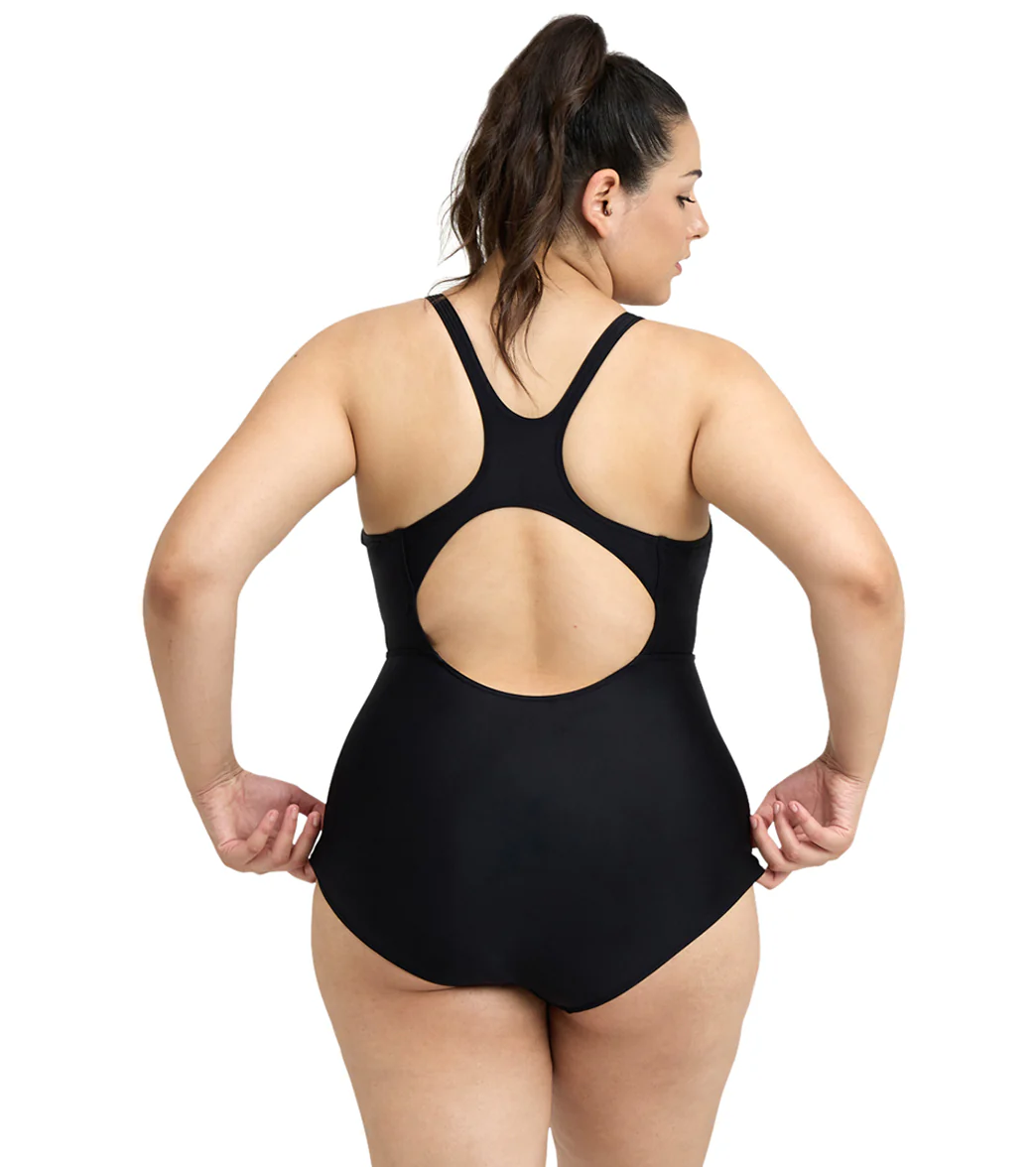 Arena Women's Plus Size Control Panel Pro Back One Piece Swimsuit - Image 9