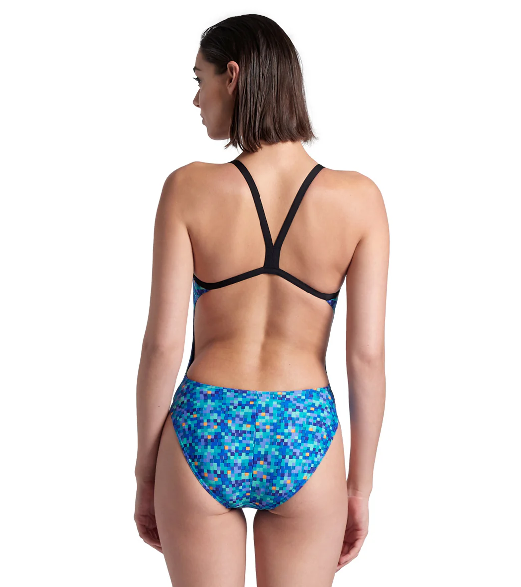 Arena Women's Pooltiles Challenge Back One Piece Swimsuit - Image 2