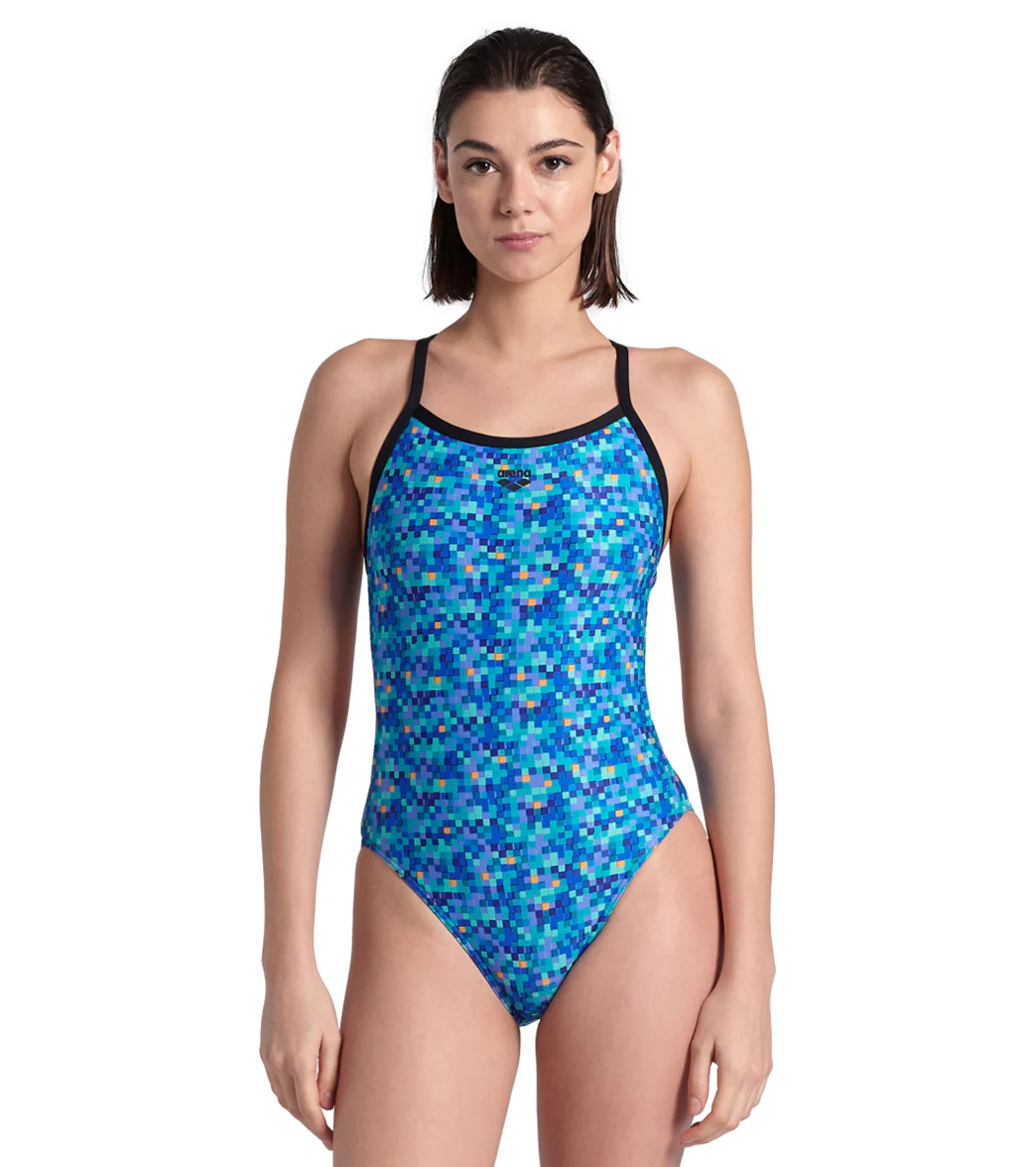 Arena Women's Pooltiles Challenge Back One Piece Swimsuit - Image 8