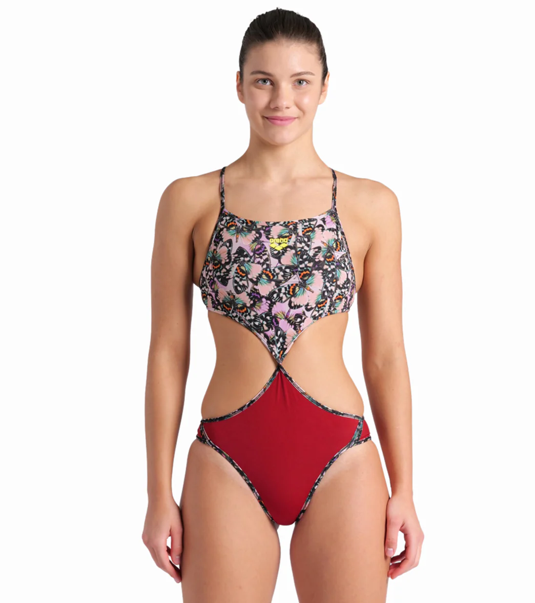 Arena Women's Rule Breaker Twist'N'Mix One Piece Swimsuit - Image 15