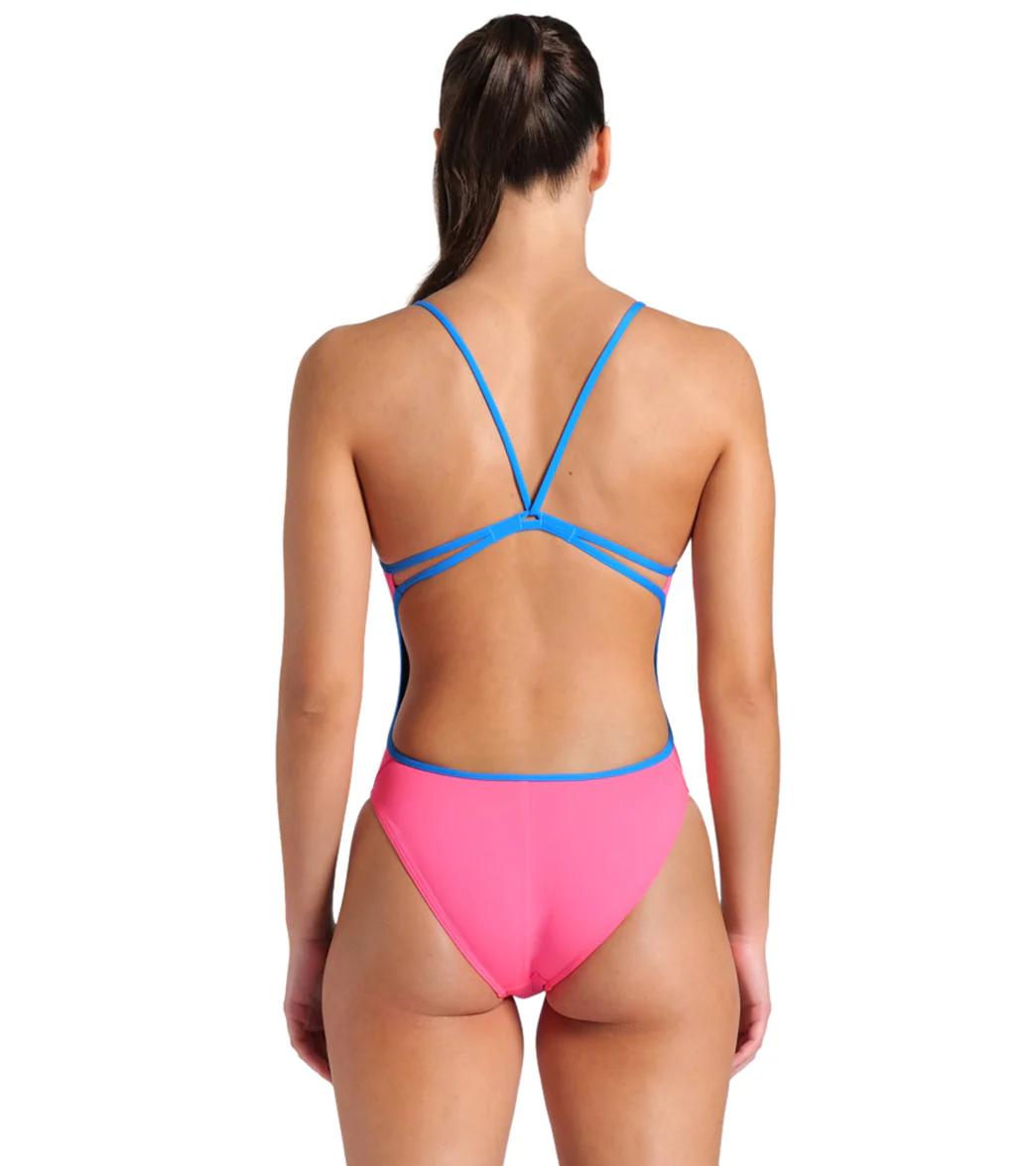 Arena Women's Solid Lace Back One Piece Swimsuit - Image 116
