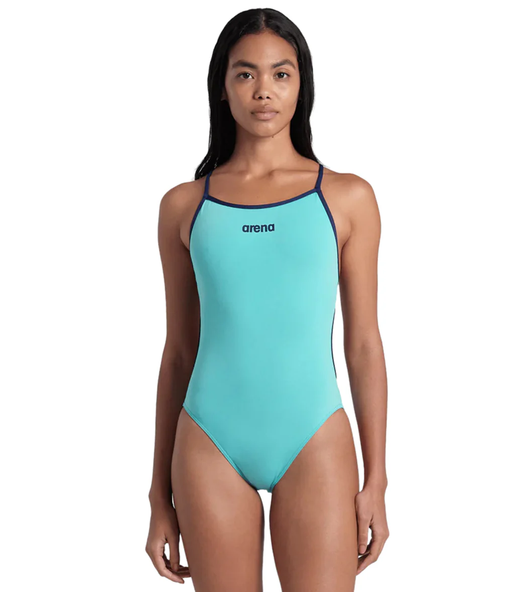 Arena Women's Solid Lace Back One Piece Swimsuit - Image 91