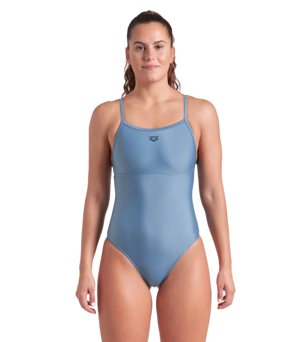 Arena Women's Solid Light Drop Back Chlorine Resistant One Piece Swimsuit - Image 104