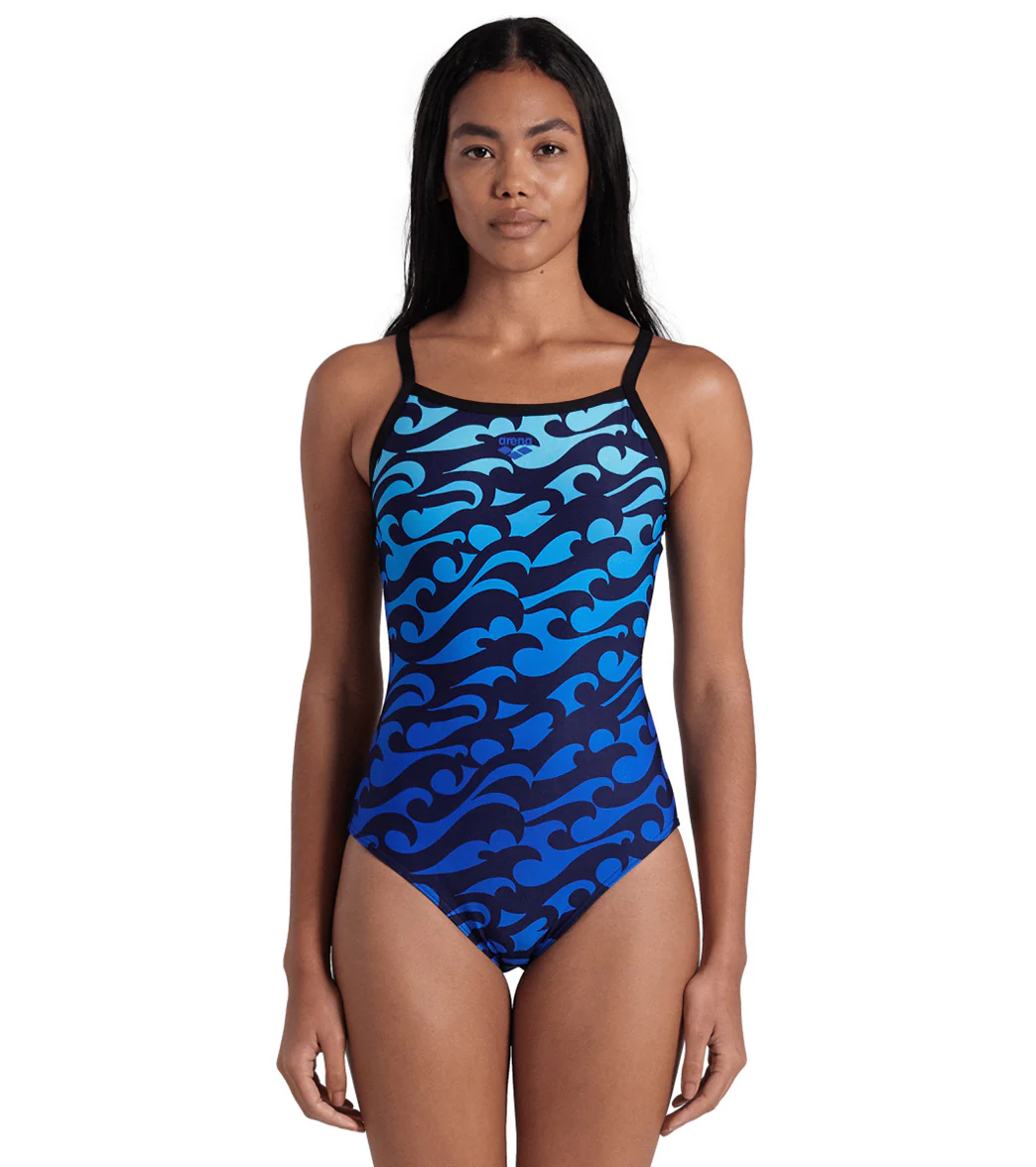 Arena Women's Surfs Up Lightdrop Back One Piece Swimsuit - Image 3