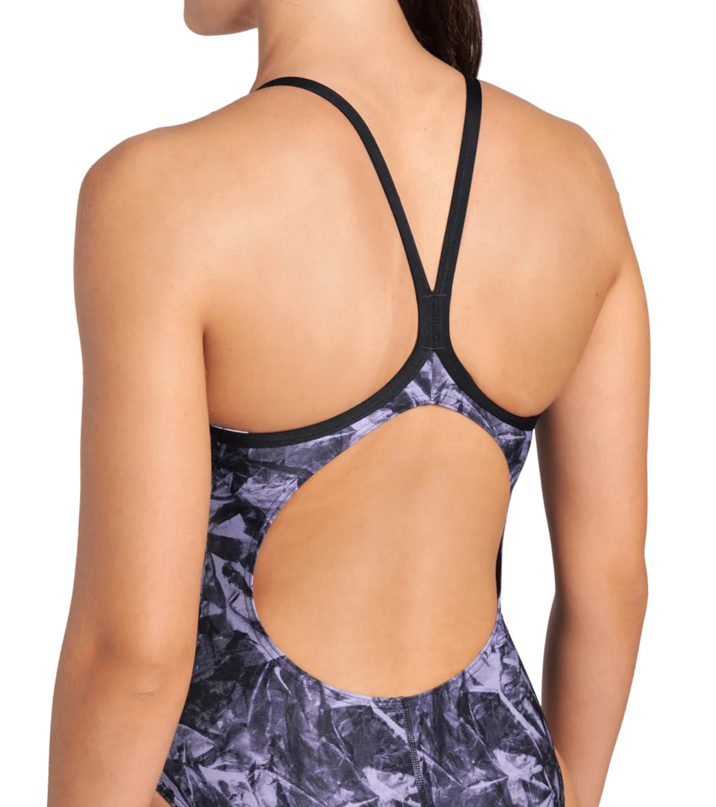 Arena Women's Team Crackle Lightdrop Back One Piece Swimsuit - Image 14