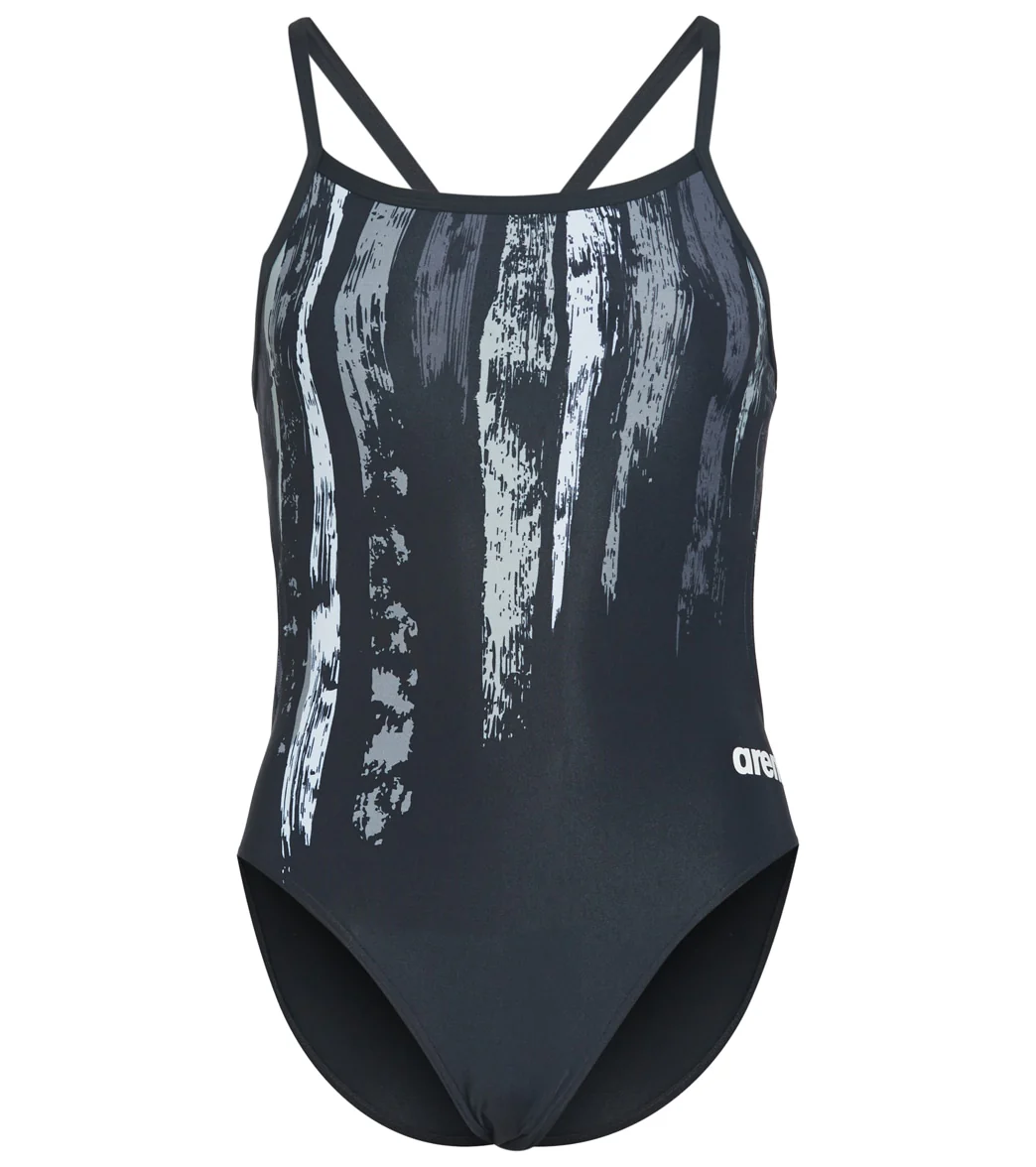 Arena Women's Team Painted Stripes Challenge Back One Piece Swimsuit - Image 15