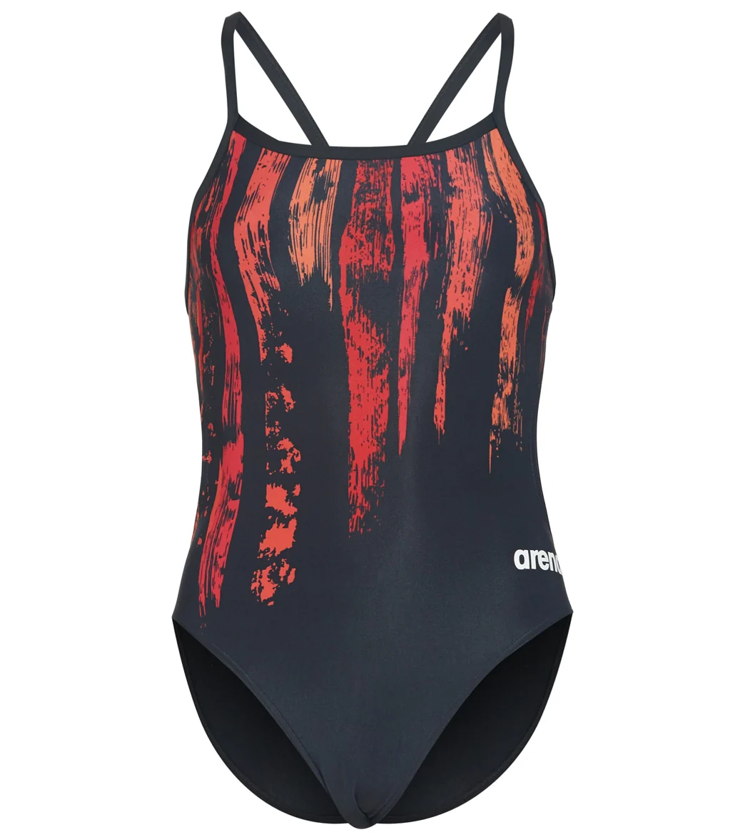 Arena Women's Team Painted Stripes Challenge Back One Piece Swimsuit - Image 24