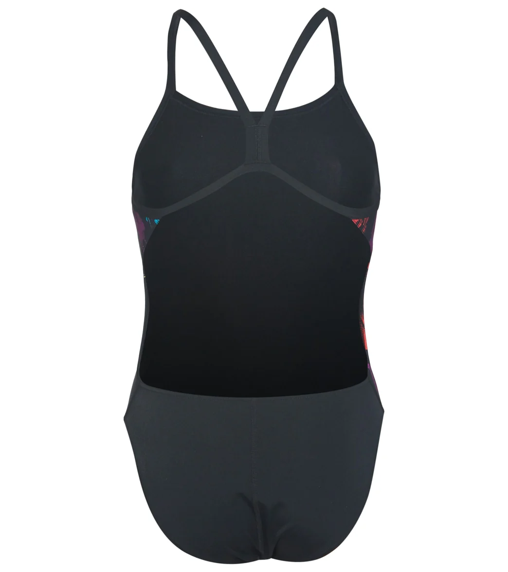 Arena Women's Team Painted Stripes Challenge Back One Piece Swimsuit - Image 34