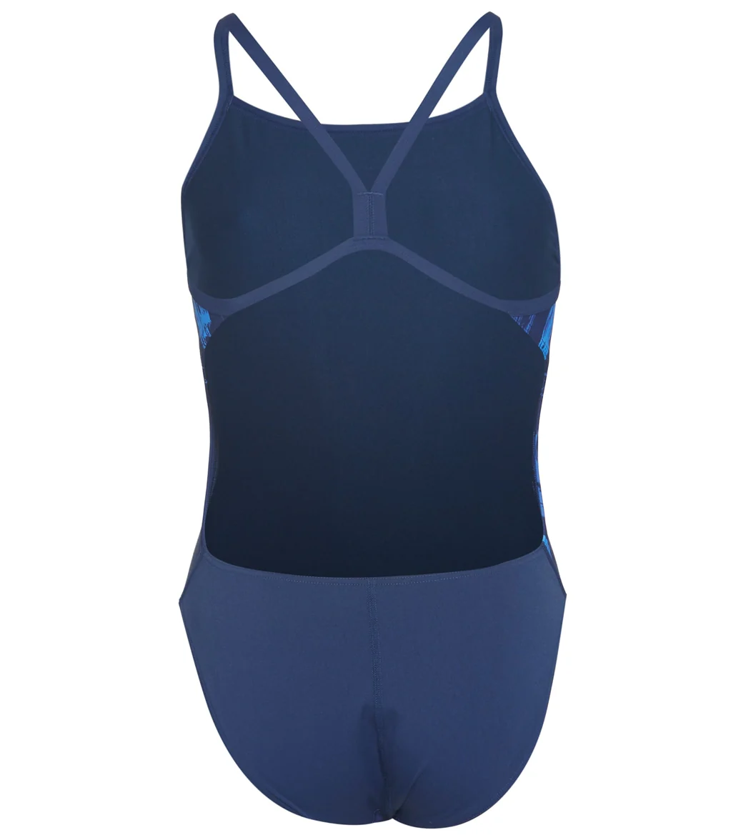 Arena Women's Team Painted Stripes Challenge Back One Piece Swimsuit - Image 7