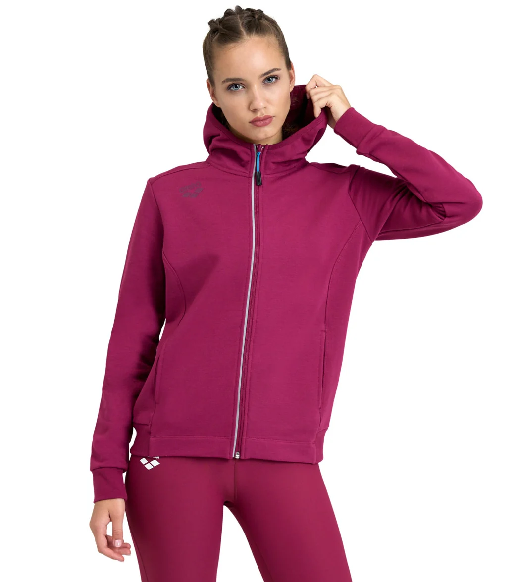 Arena Women's Team Panel Front Zipped Hooded Jacket - Image 34