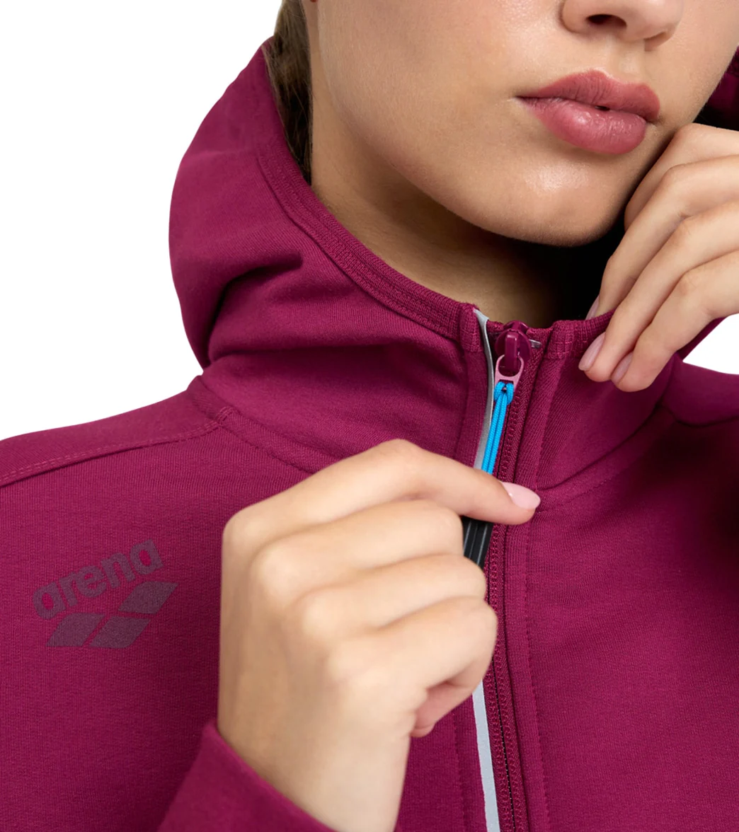 Arena Women's Team Panel Front Zipped Hooded Jacket - Image 37