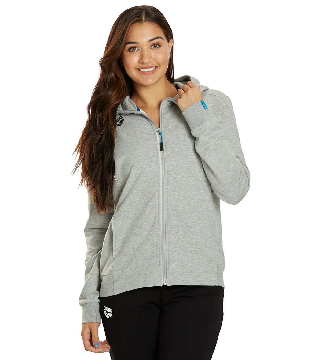 Arena Women's Team Panel Front Zipped Hooded Jacket - Image 41