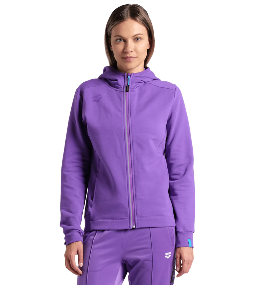 Arena Women's Team Panel Front Zipped Hooded Jacket - Image 47