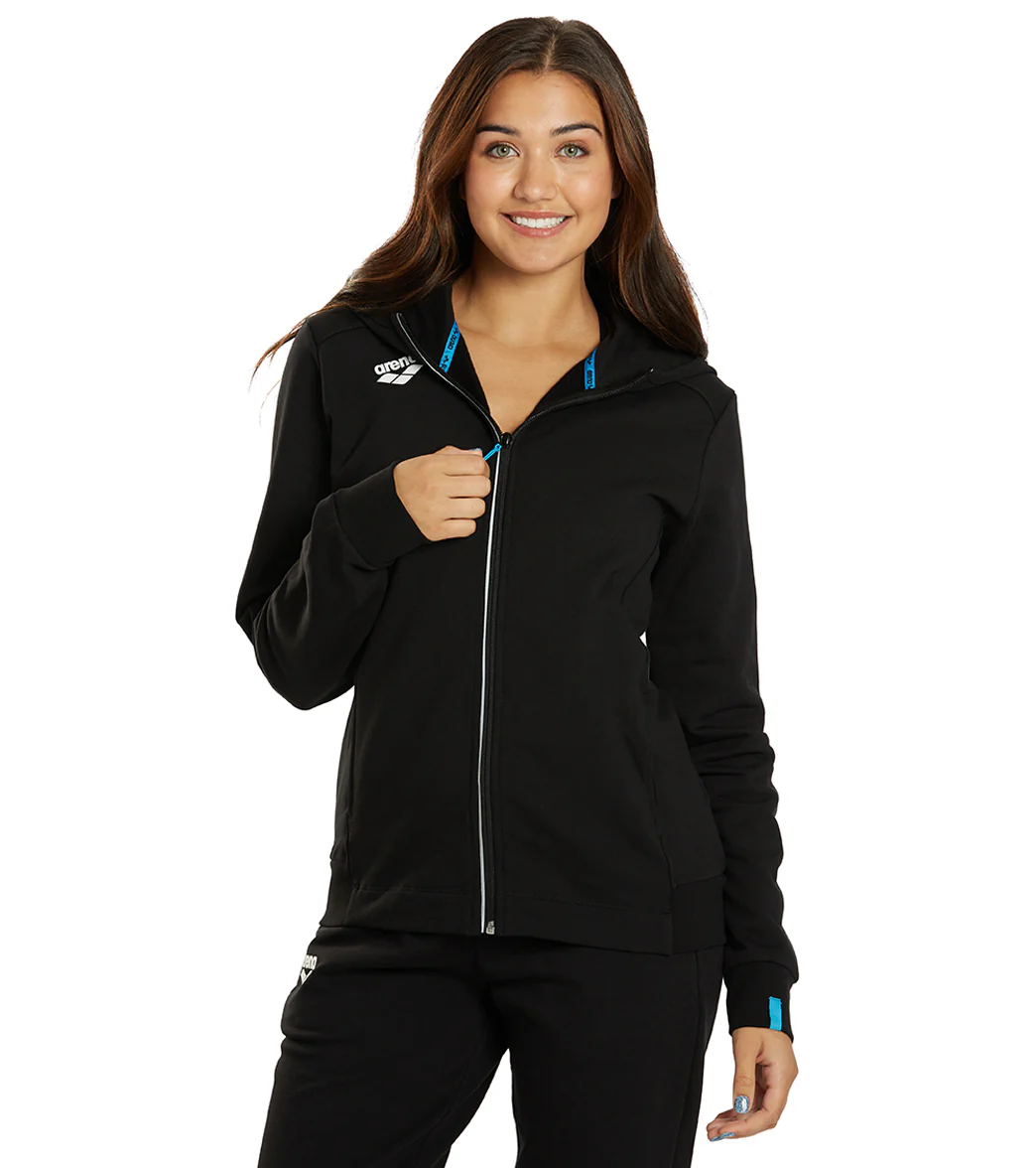 Arena Women's Team Panel Front Zipped Hooded Jacket - Image 73