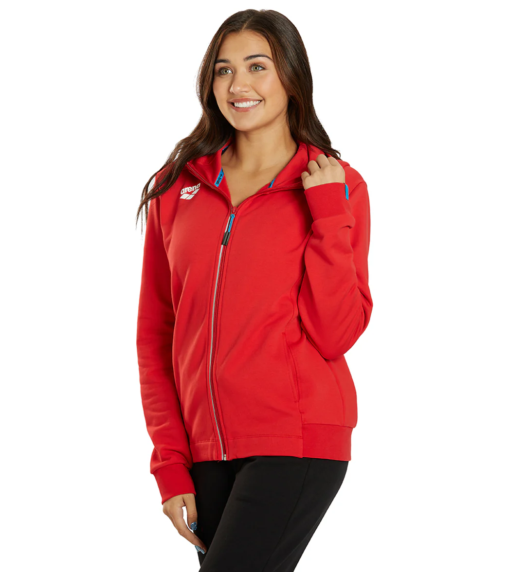 Arena Women's Team Panel Front Zipped Hooded Jacket - Image 82