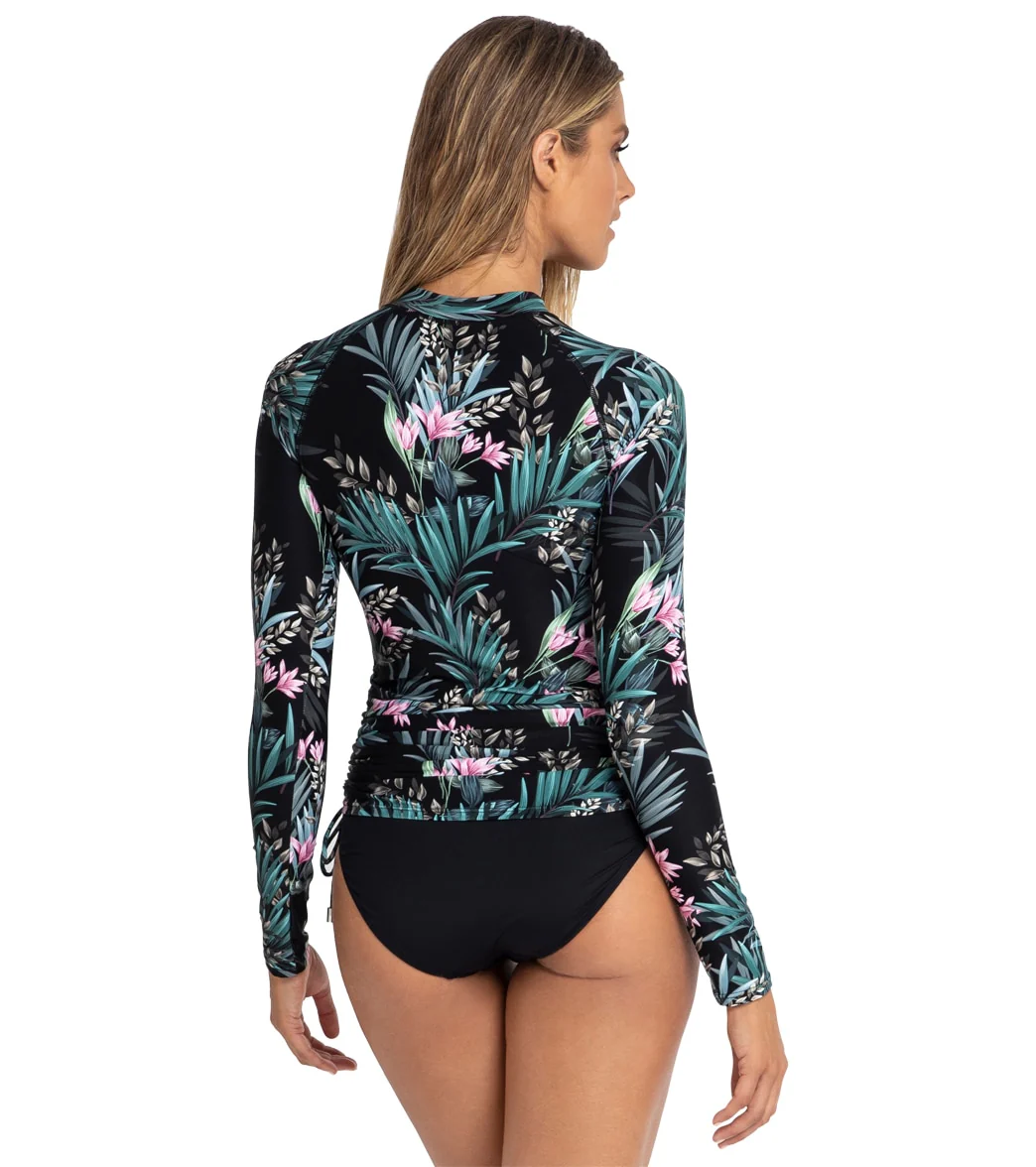 Azura Women's Sofia Long Sleeve Gathered Rash Guard - Image 6