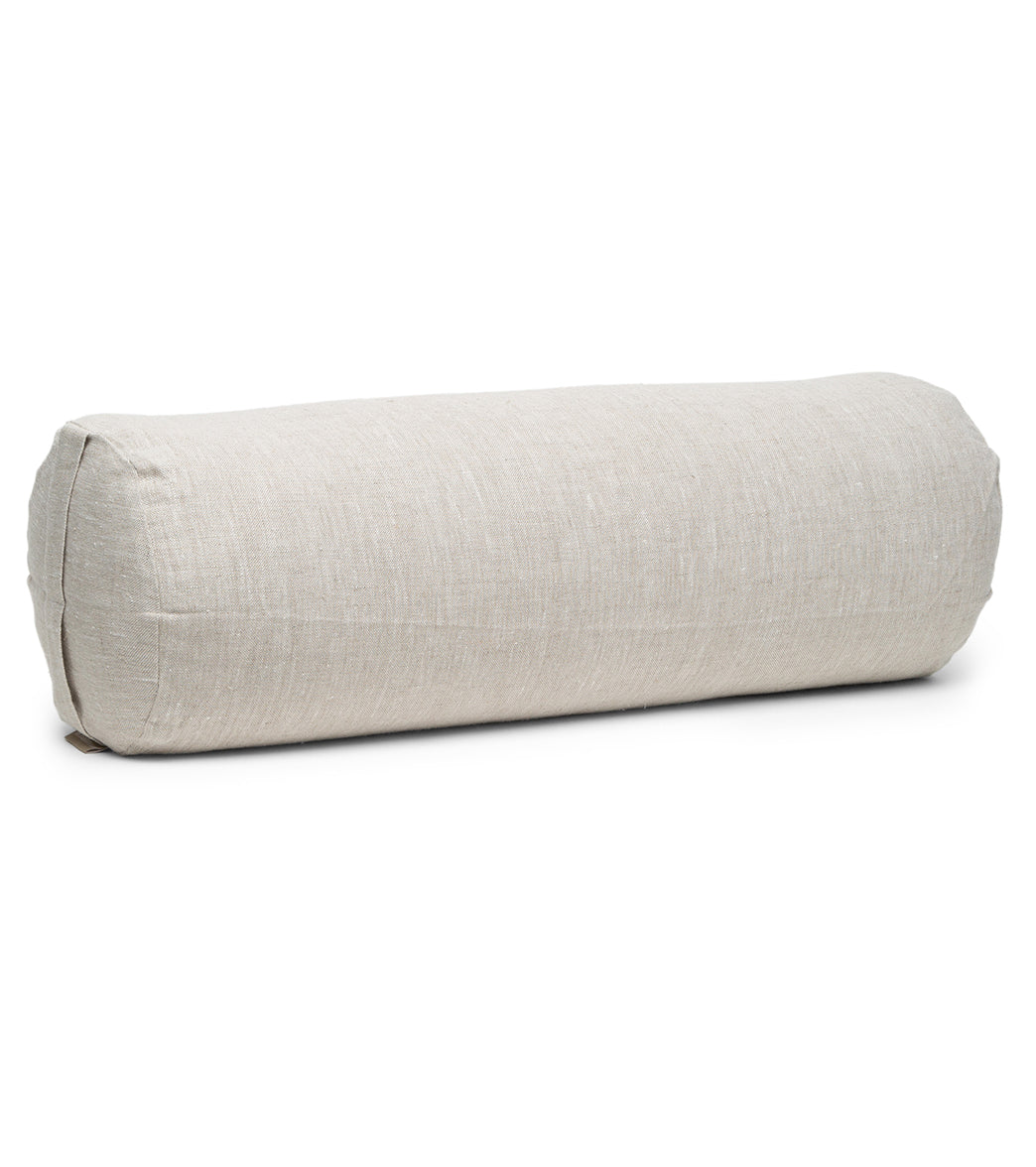B, Halfmoon Linen Cylindrical Bolster - Image 8