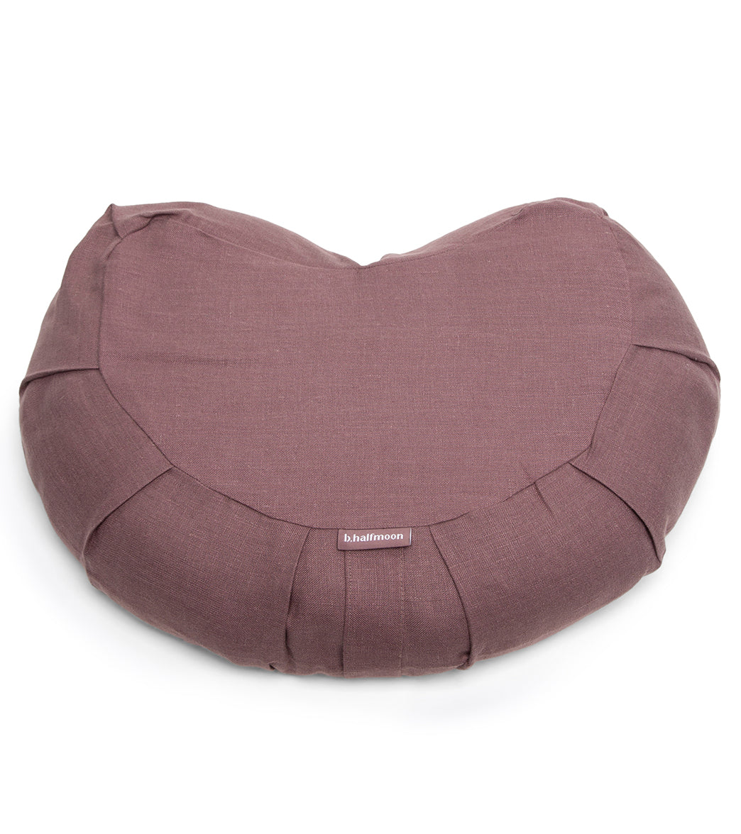 B, Halfmoon Linen Halfmoon Mediation Cushion - Image 5