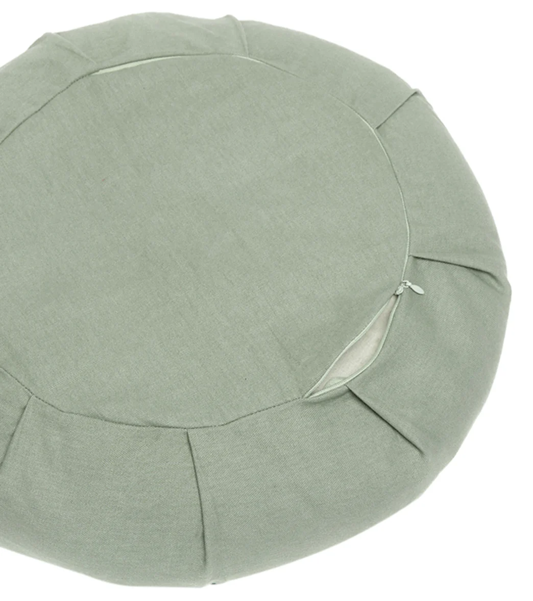 B, Halfmoon Round Cotton Meditation Cushion - Image 2