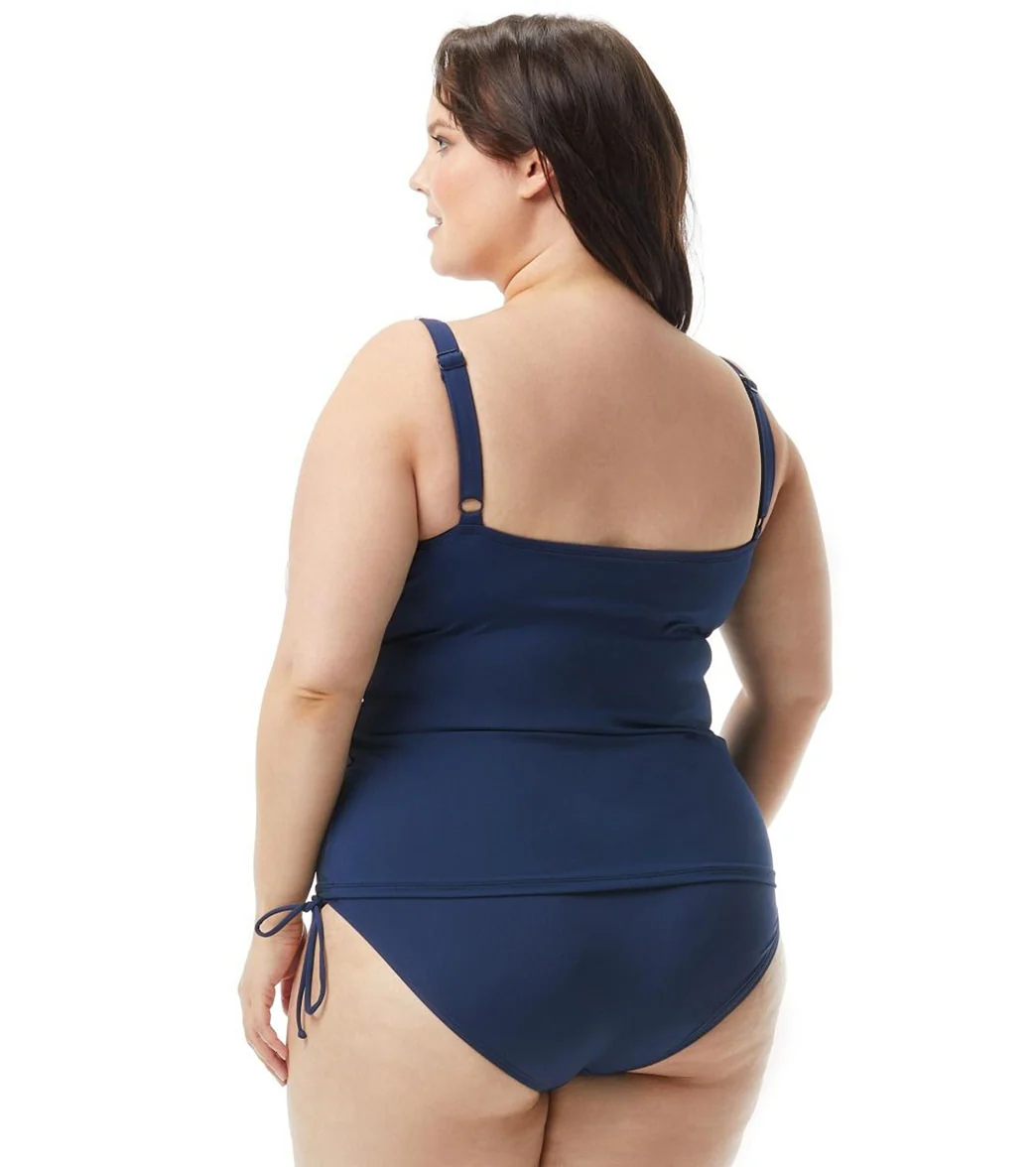Beach House Plus Size Between The Lines Julie Tankini Top - Image 2