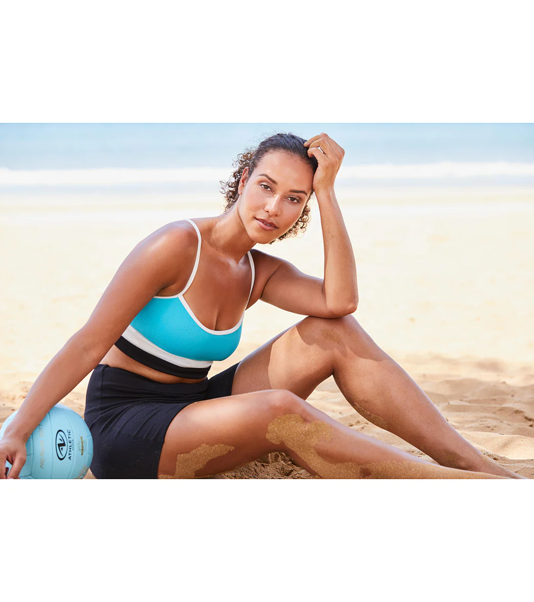 Beach House Women's Color Block Ribbed Fabric Revive Bikini Crop Top - Image 4