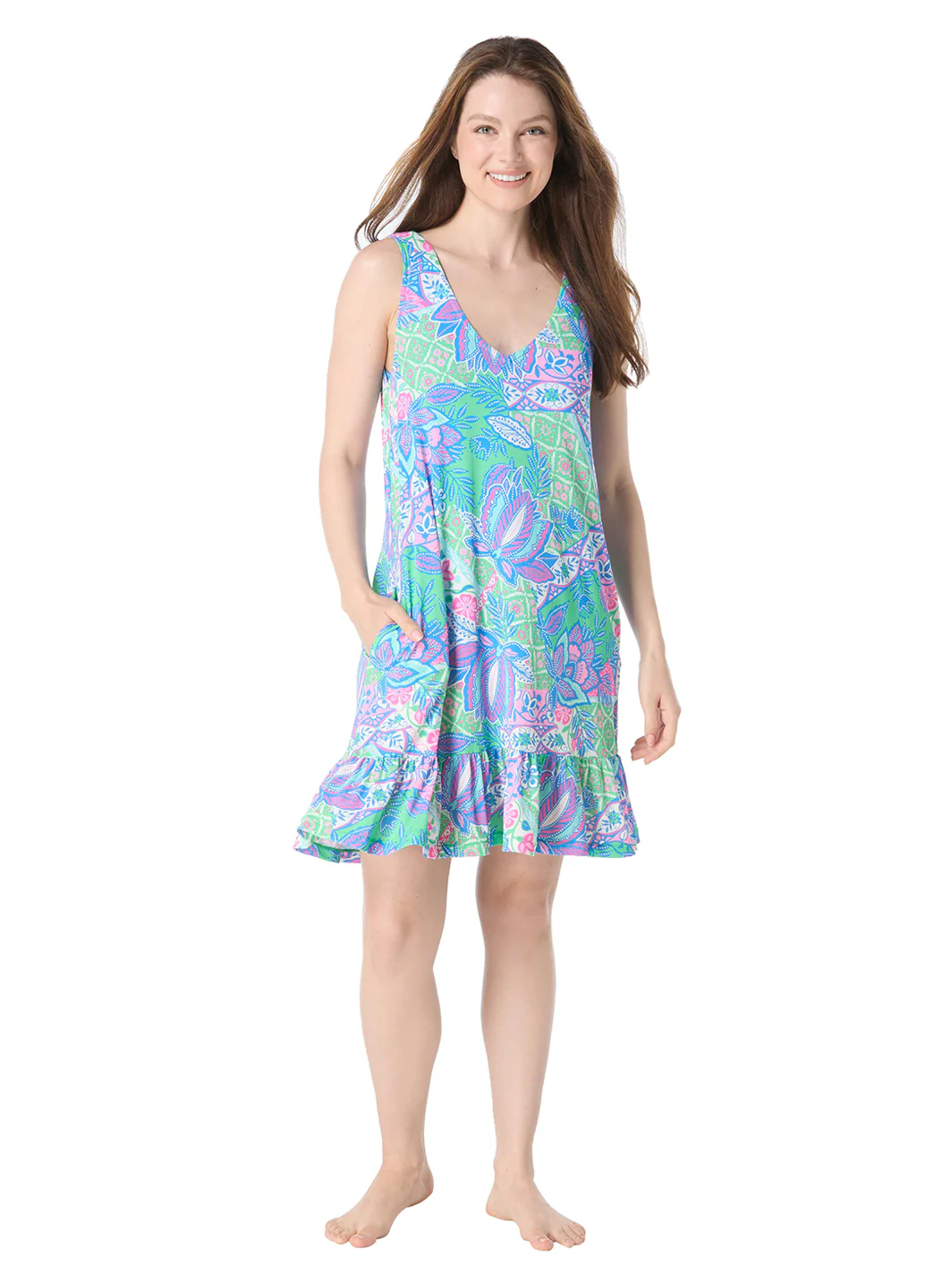 Beach House Women's Estate Mosaic Anna Sleeveless Cover Up Dress - Image 5
