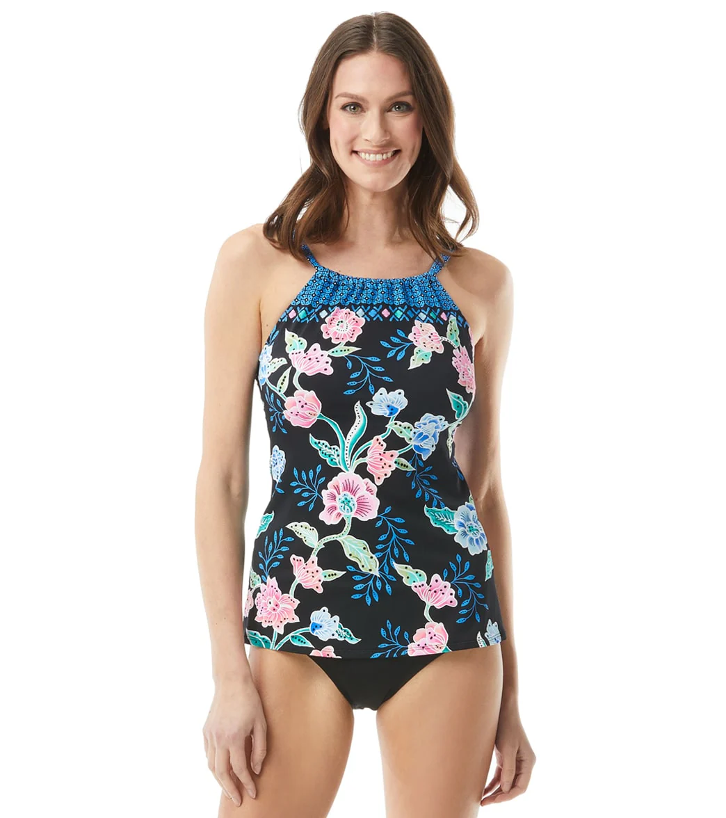 Beach House Women's Floral Fantasy Blair High Neck Tankini Top - Image 4