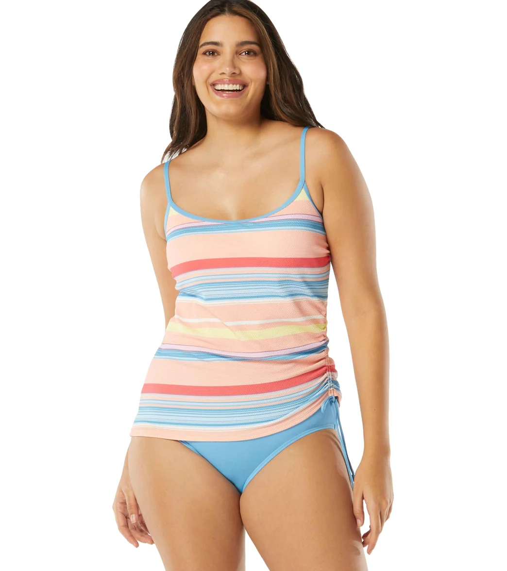 Beach House Women's Parade Stripe Bridget Side Shirred Tankini Top - Image 6