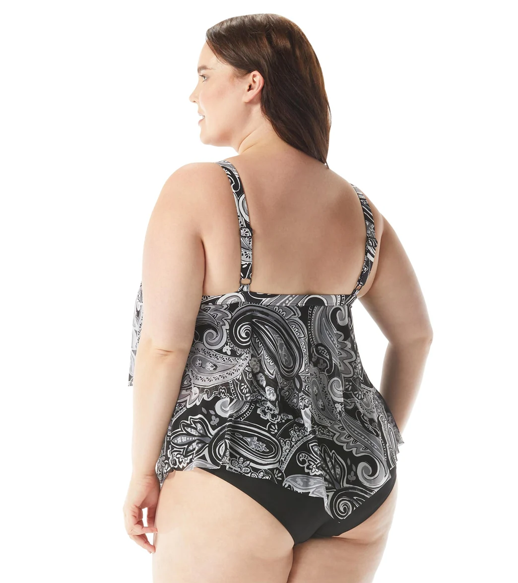 Beach House Women's Plus Size Bay Dreaming Portia Mesh Layer Tankini Top - Image 6