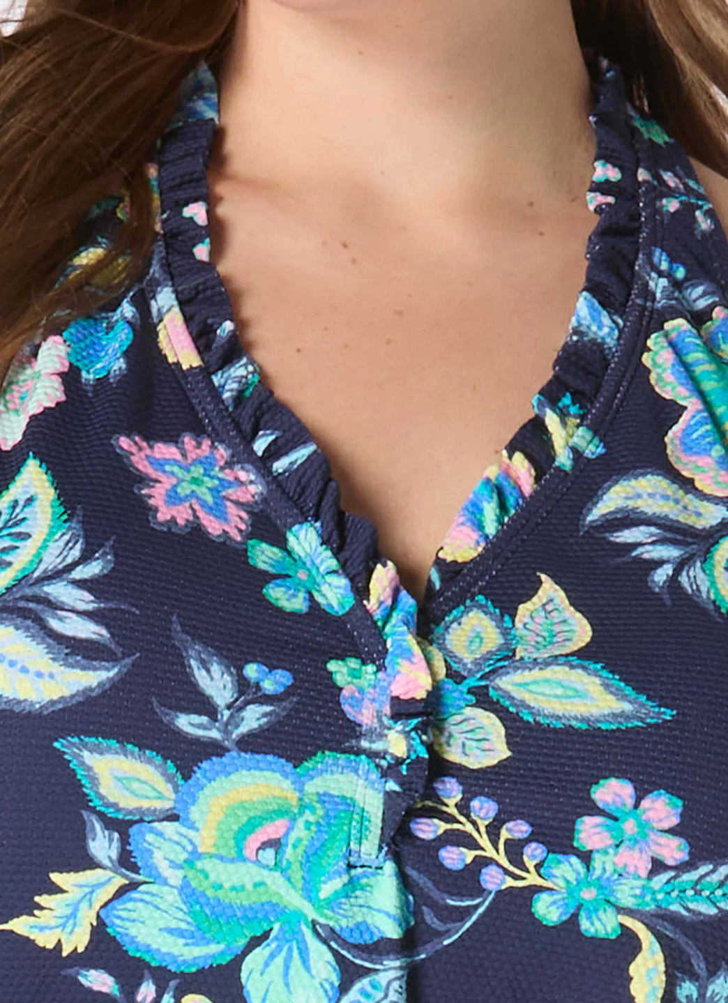Beach House Women's Plus Size Diamond Meadows Pique Nina Tankini Top - Image 5