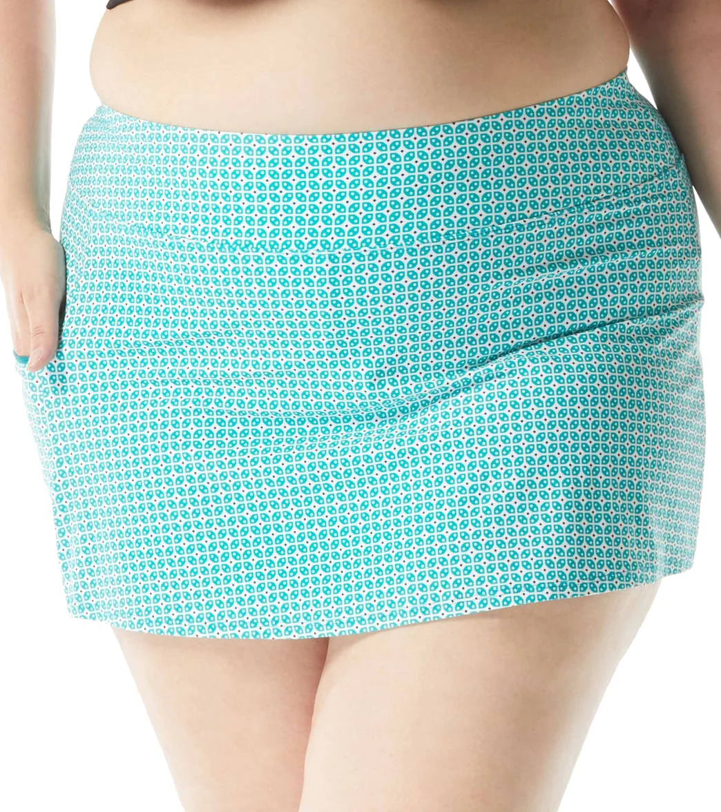 Beach House Women's Plus Size Floral Fantasy Emma Skort - Image 4