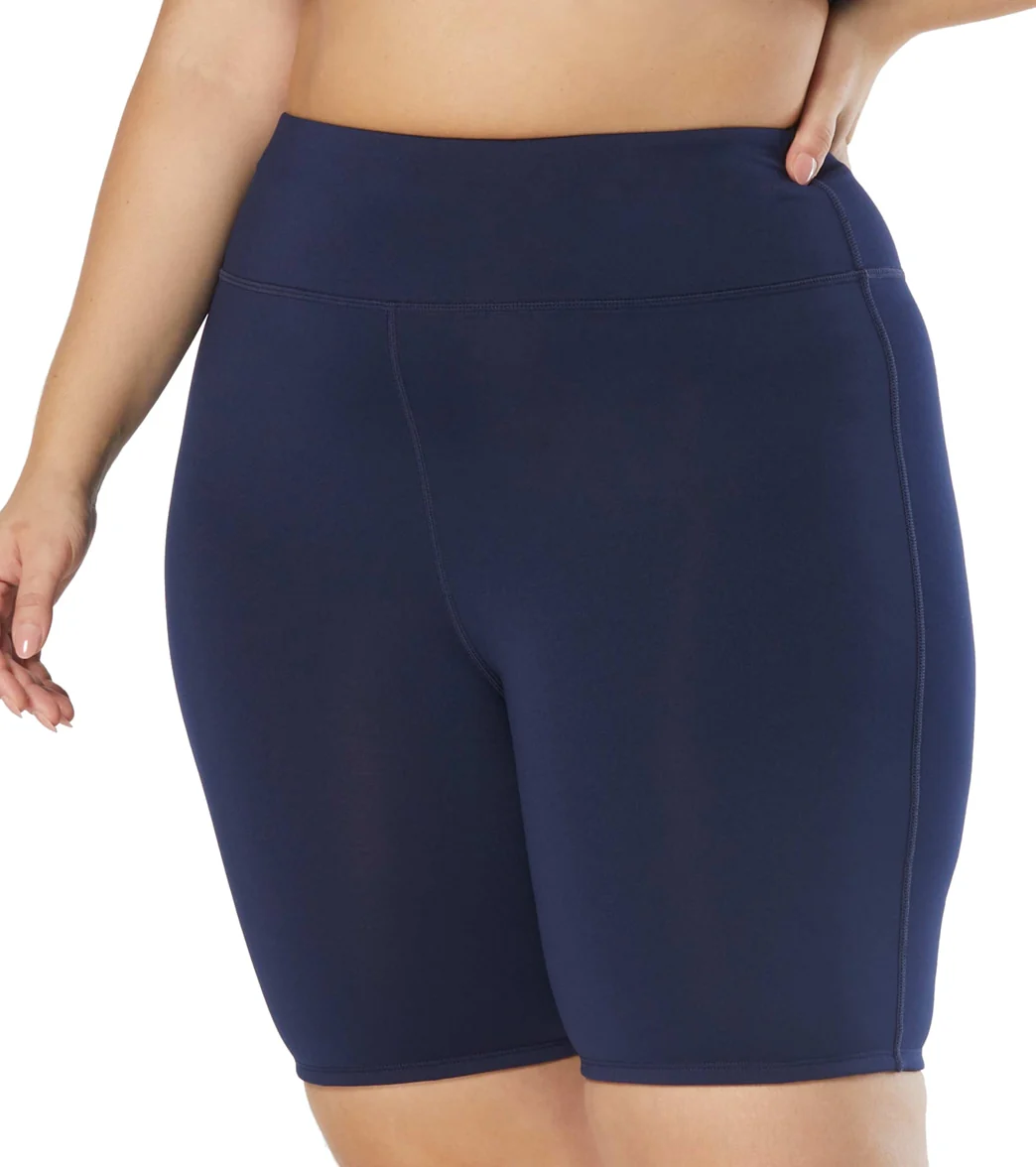 Beach House Women's Plus Size Paloma Beach Solid Pace High Waist Bike Swim Short - Image 8