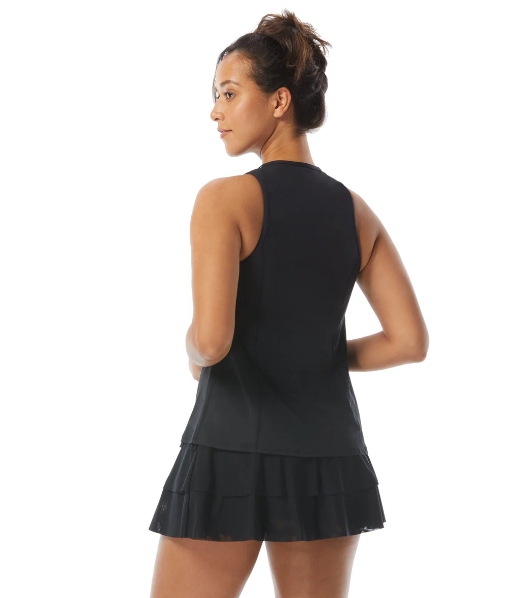 Beach House Women's Shorelines Stripe Racer Zip Front Tankini Top - Image 6