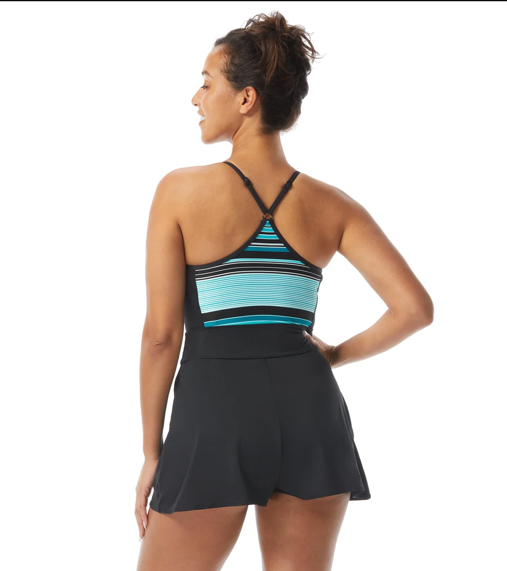 Beach House Women's Shorelines Stripe Swell Swim Romper - Image 2