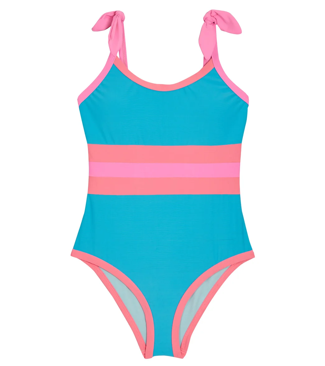 Beach Lingo Girls' Venice Beach Colorblock Binding One Piece Swimsuit (Big Kid) - Image 5