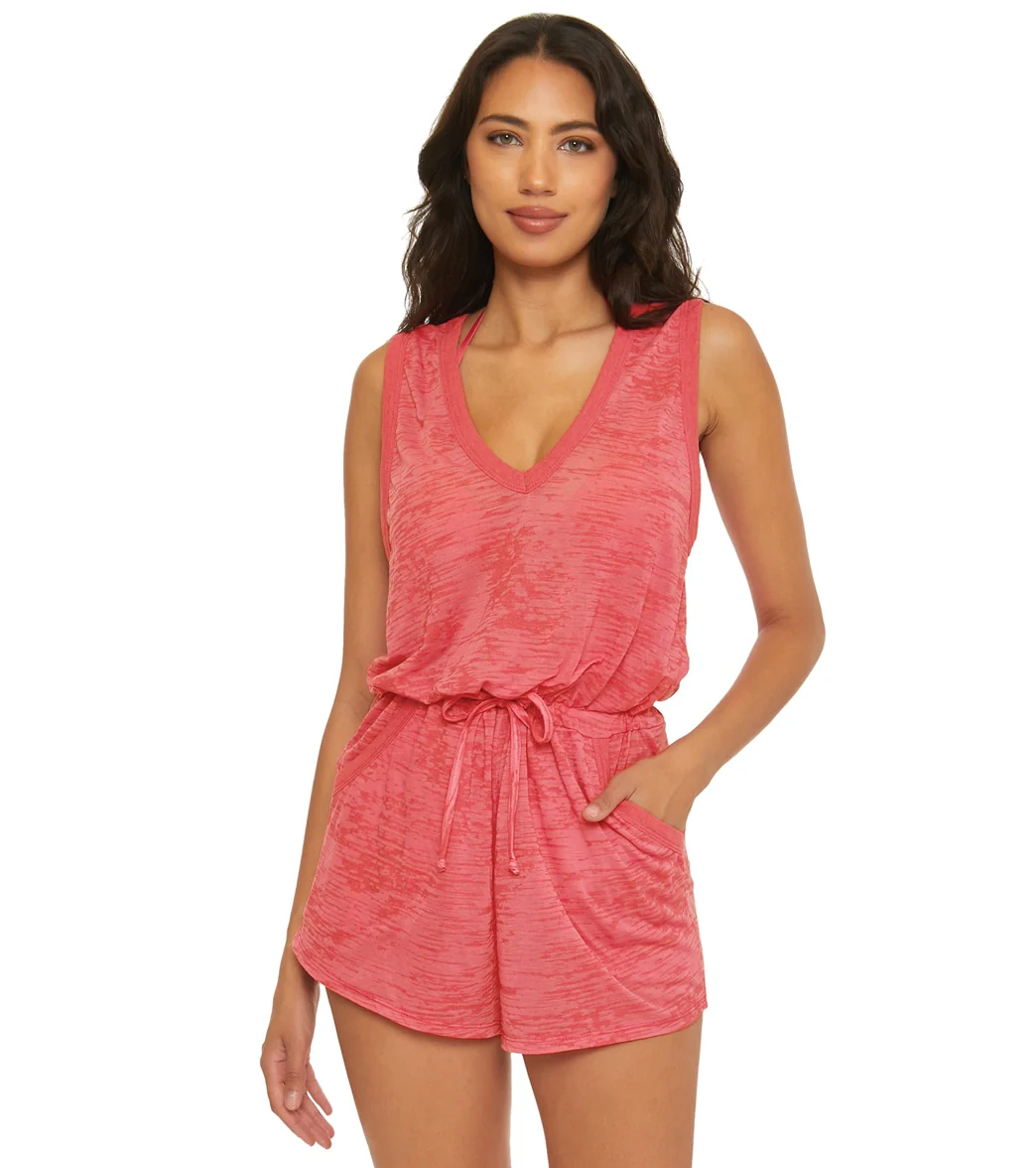 Becca Swim Women's Beach Date V Plunge Romper - Image 8