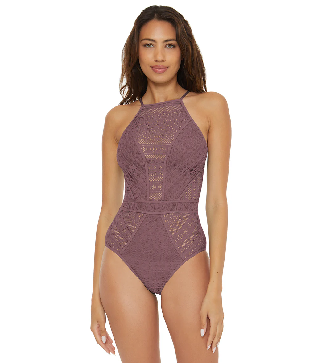 Becca Swim Women's Color Play High Neck One Piece Swimsuit - Image 22