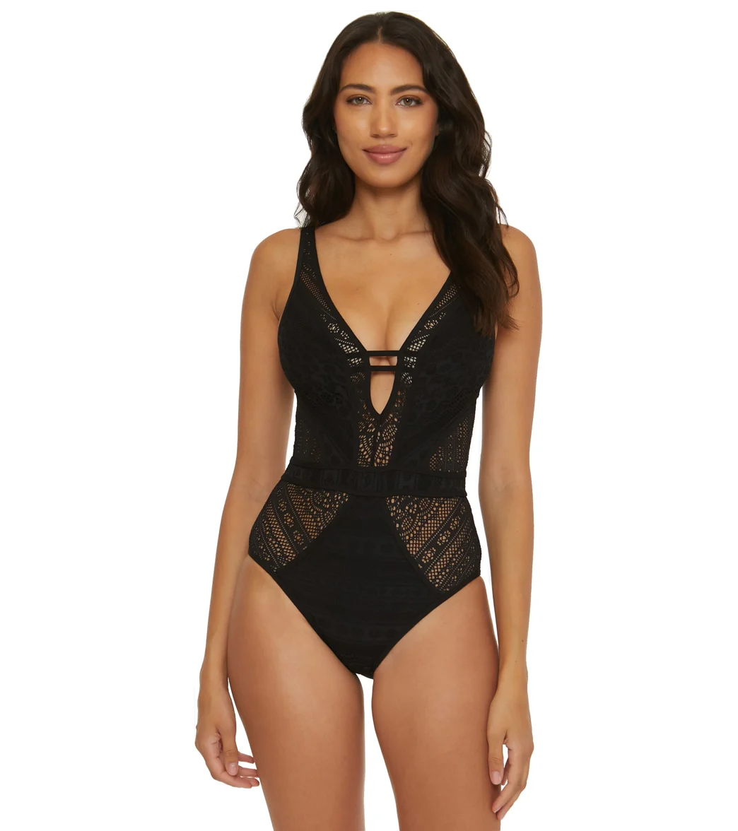 Becca Swim Women's Color Play Plunge One Piece Swimsuit - Image 26