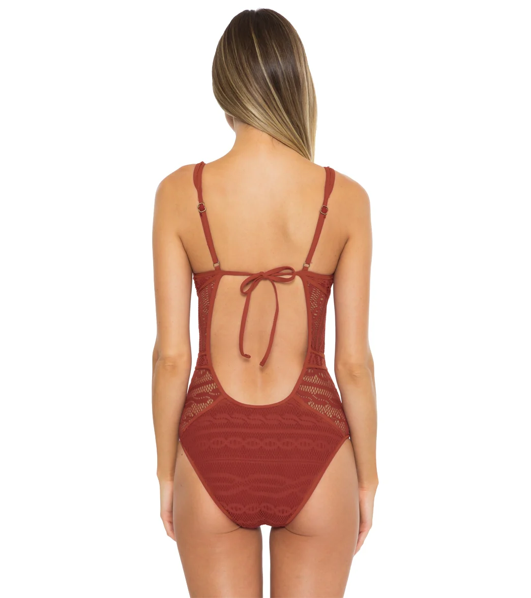 Becca Swim Women's Color Play Plunge One Piece Swimsuit - Image 58