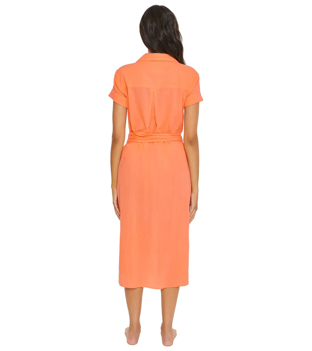 Becca Swim Women's Gauzy Shirt Dress Cover Up - Image 4