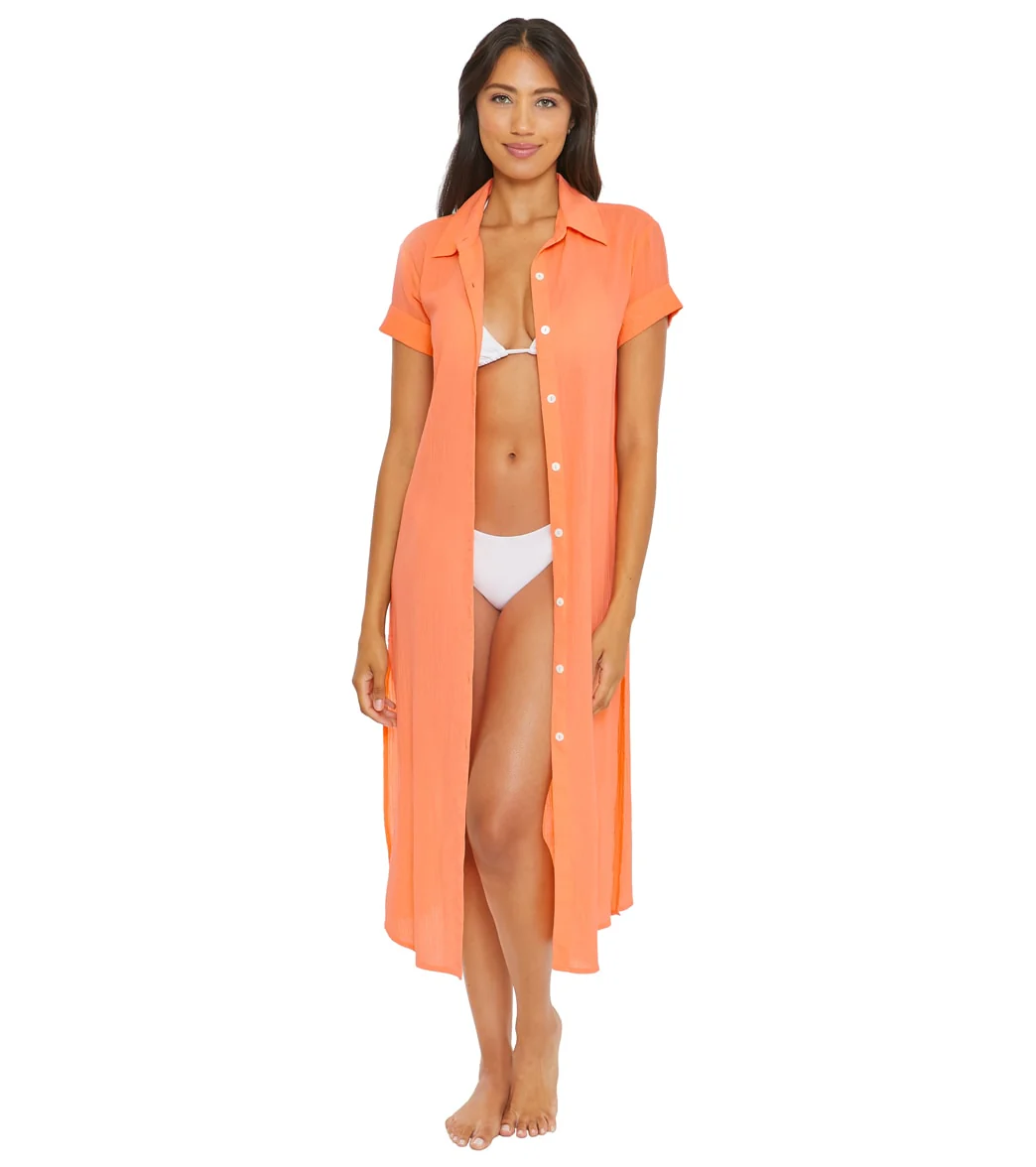 Becca Swim Women's Gauzy Shirt Dress Cover Up - Image 6