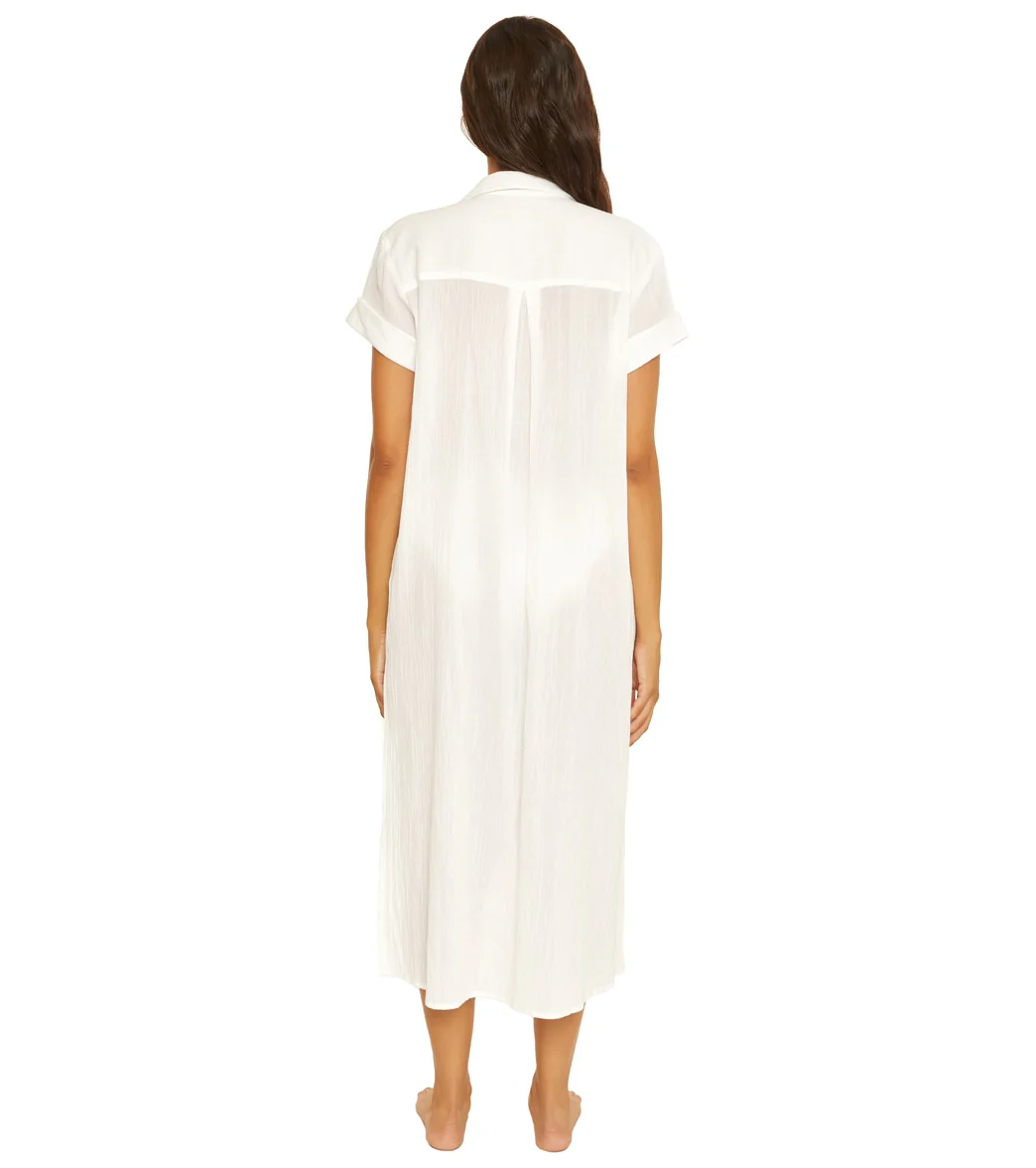 Becca Swim Women's Gauzy Shirt Dress Cover Up - Image 8