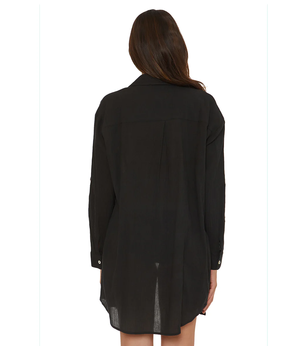 Becca Swim Women's Gauzy Shirt Dress Cover Up - Image 12